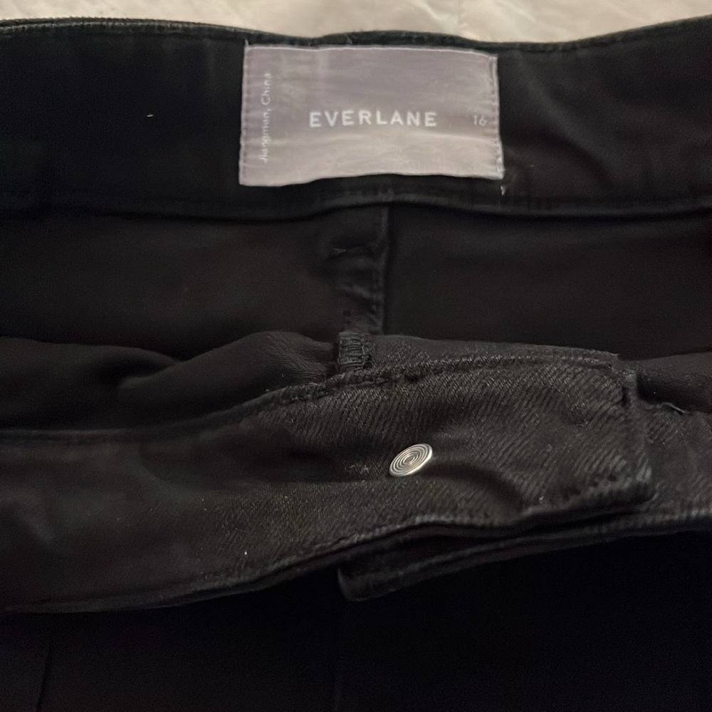 Everlane Black A-Line Patch Pocket Mini Skirt 16 - Picture 4 of 11